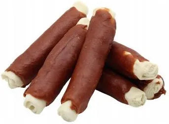 Suņu gardumi jēra " Ādas nūjiņas ar jēra gaļu" 15cm 500g