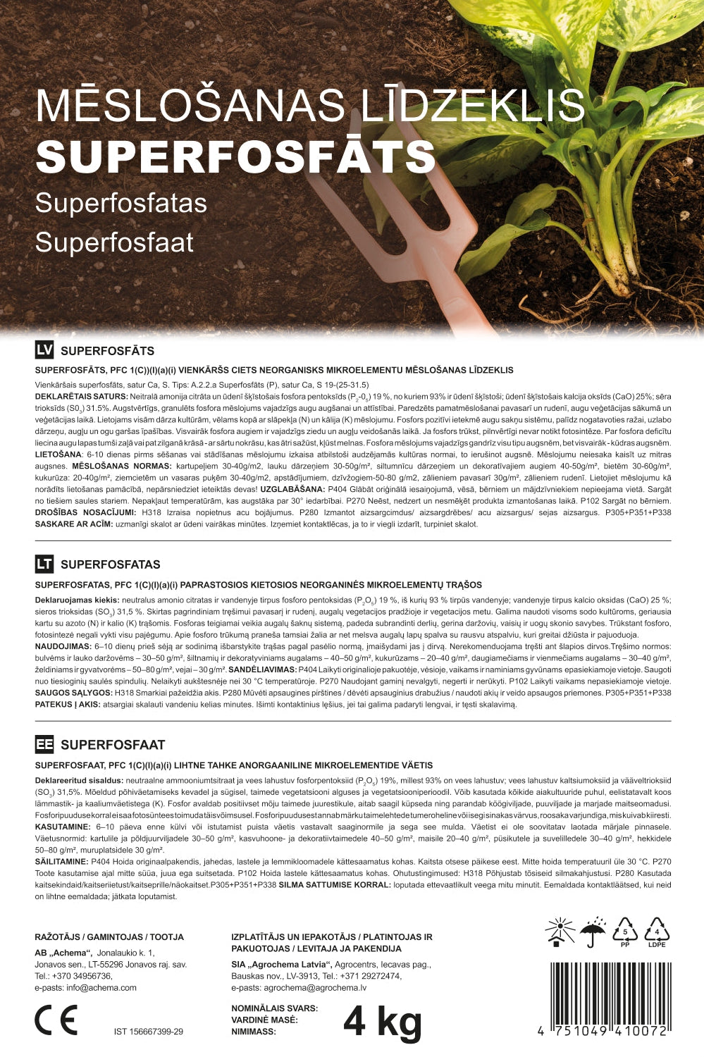 Superfosfāts 4kg