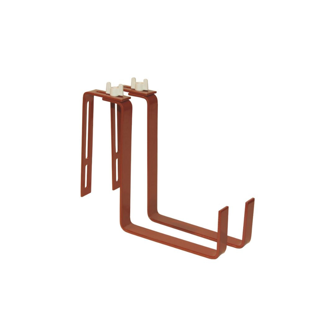 Balkonu kastes turētājs terakota krāsā, komplekts 2gab