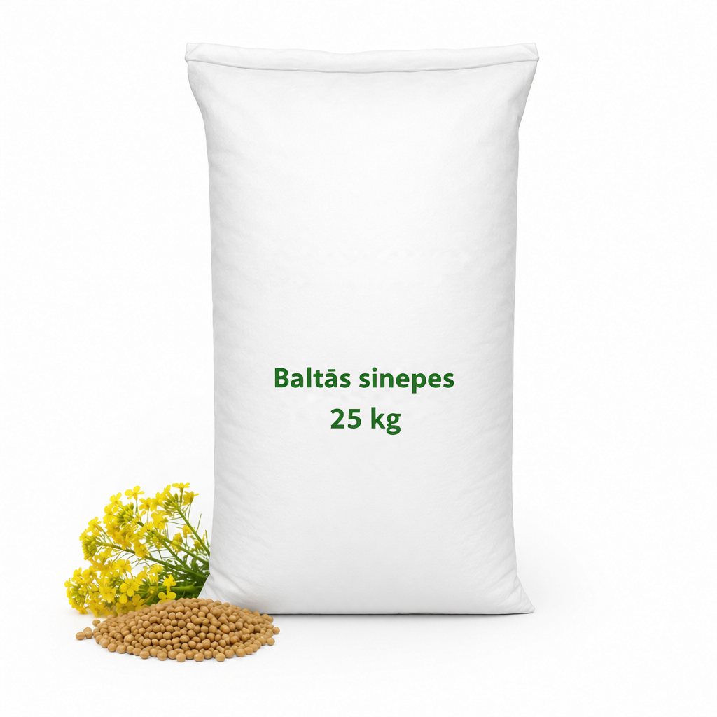 Sinepes baltās zaļmēslojumam 25kg maisā