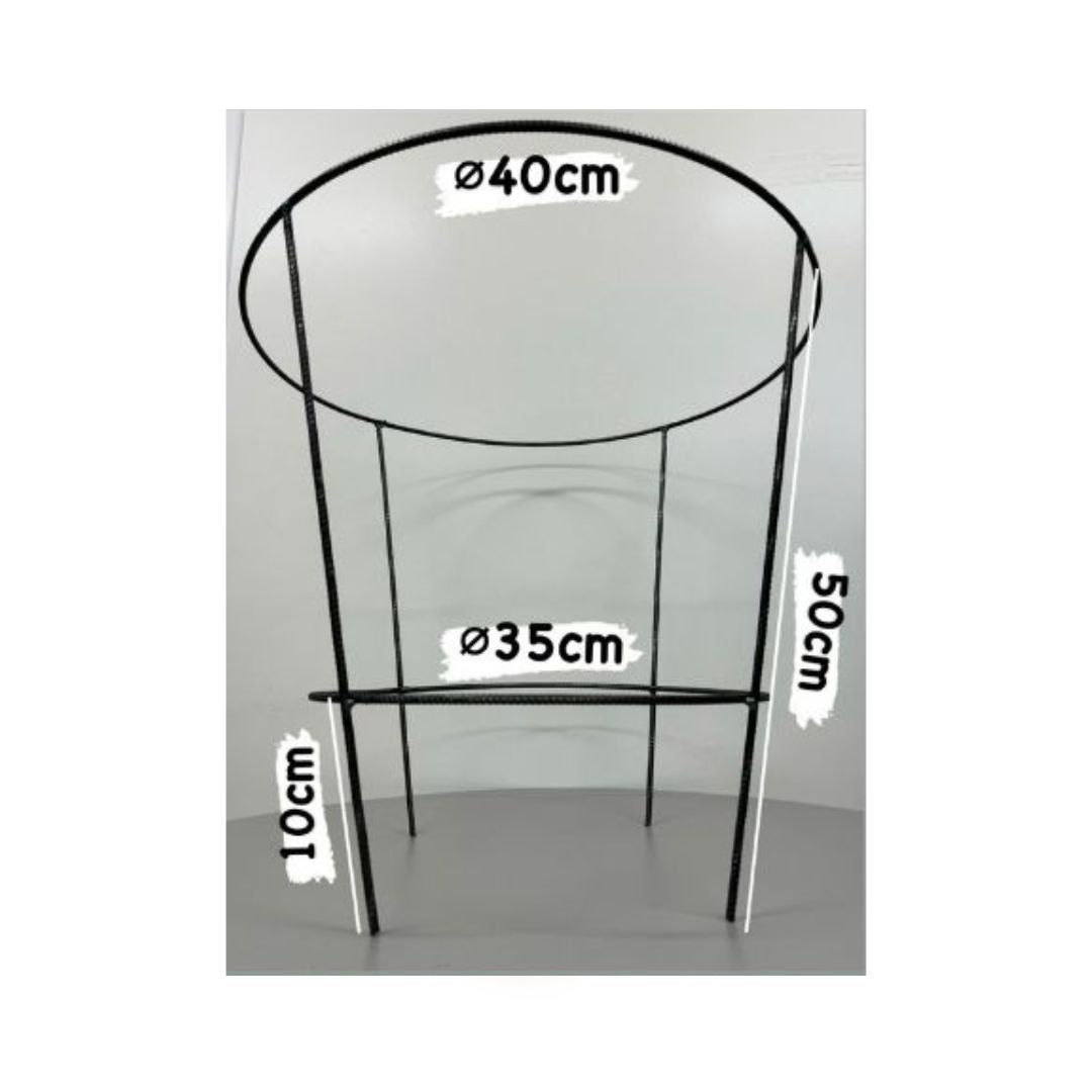 Atbalsta aplis augiem metāla 50cm