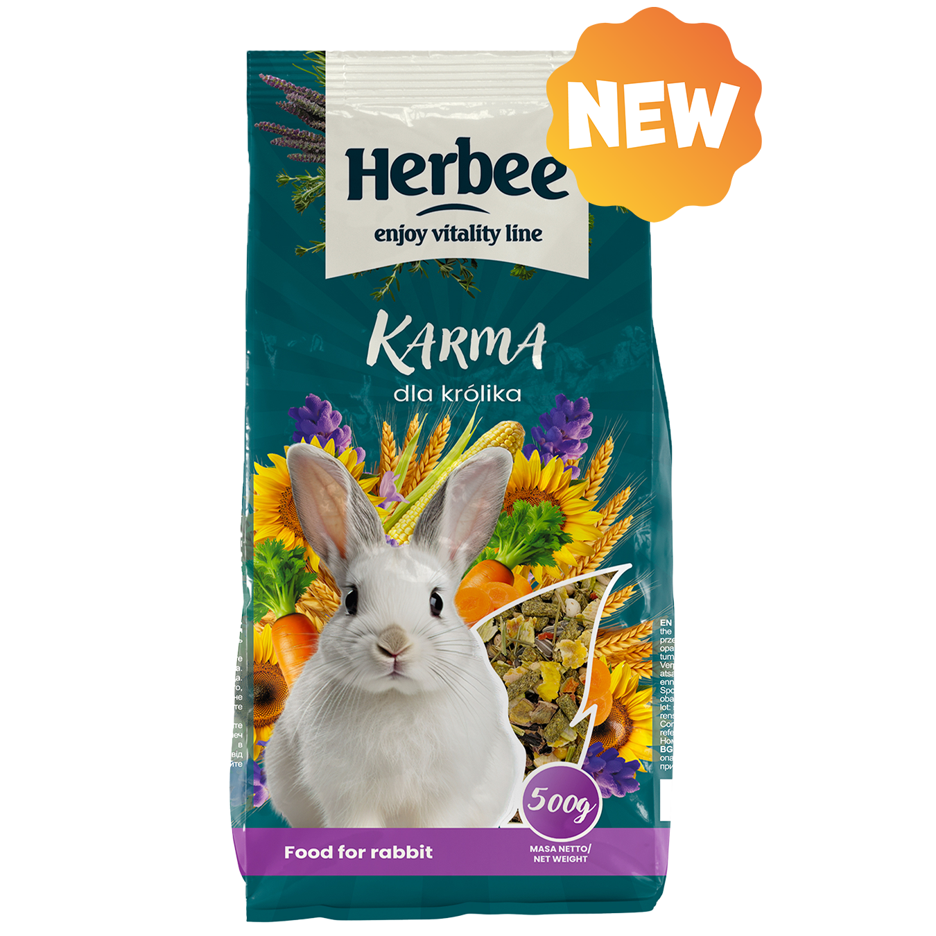 Trušiem pilnvērtīga barība Herbee 500g