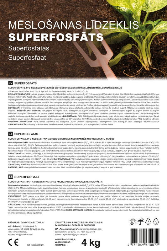 Superfosfāts 4kg