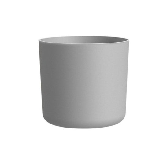 Puķu pods 18cm plastmasas pelēks Lora