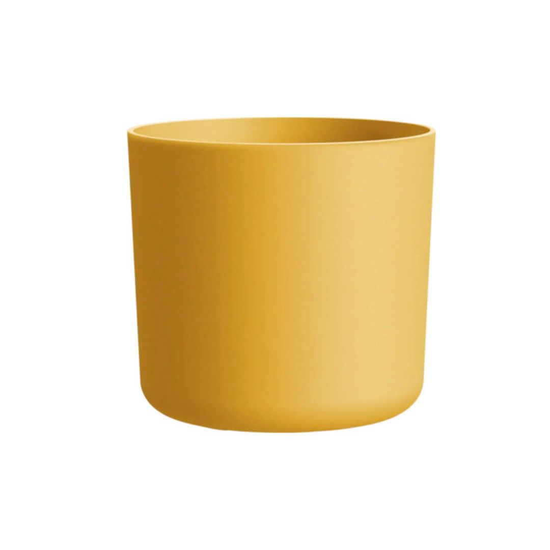 Puķu pods 18cm plastmasas medus krāsas Lora