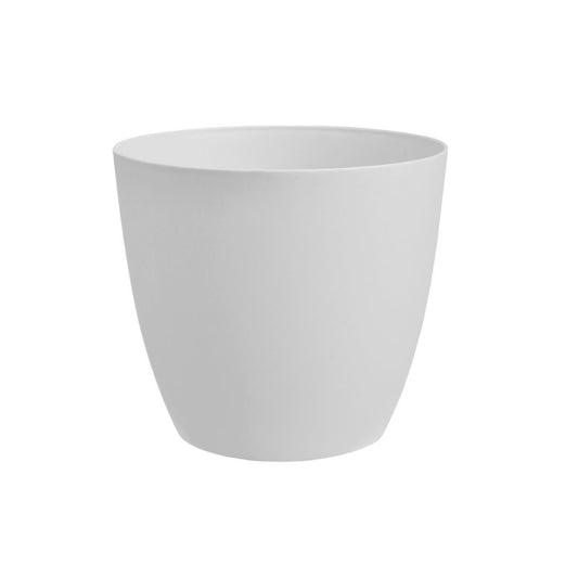 Puķu pods 15cm plastmasas balts Ella