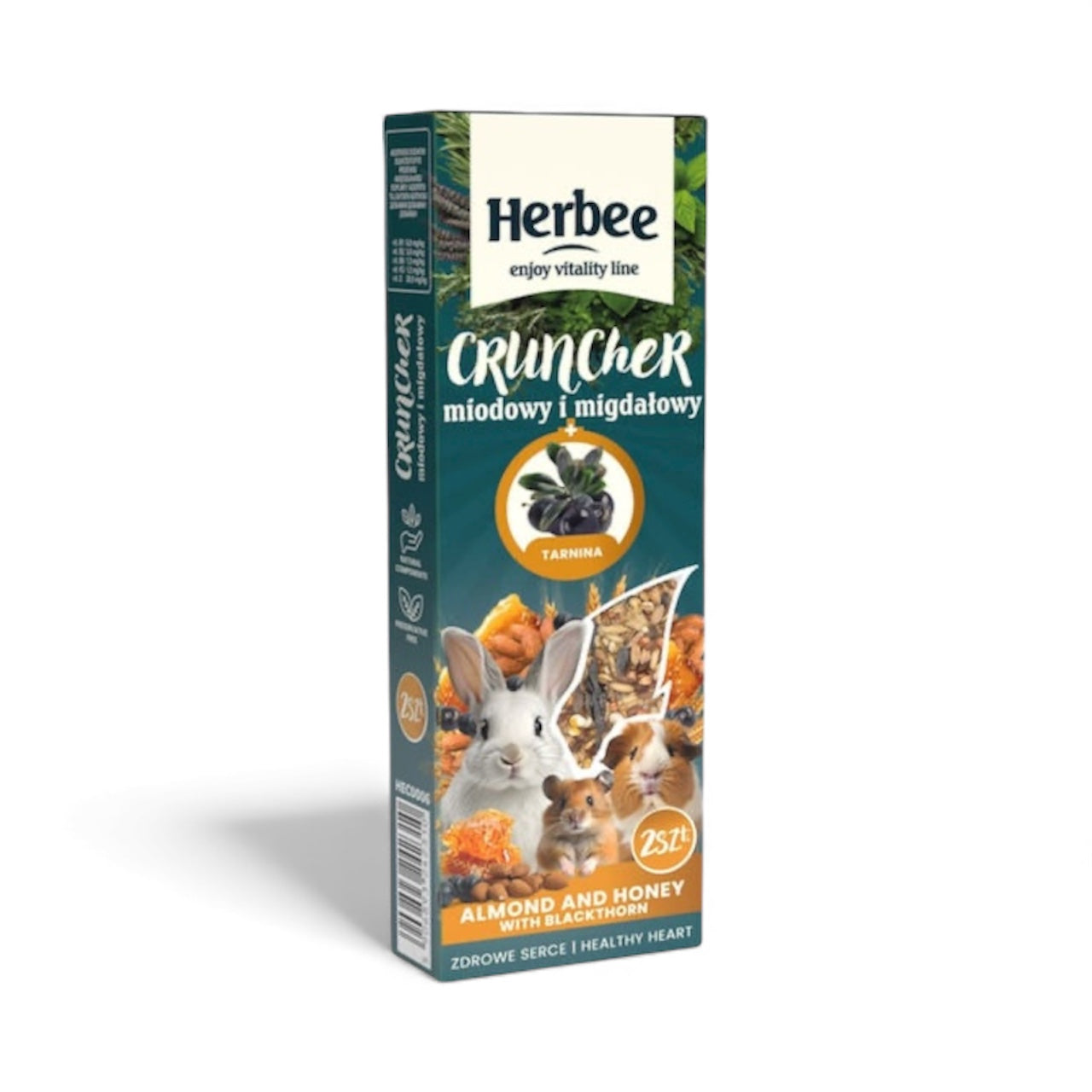 Trušiem un grauzējiem papildbarības maisījums medus un mandeles un kosa 115g