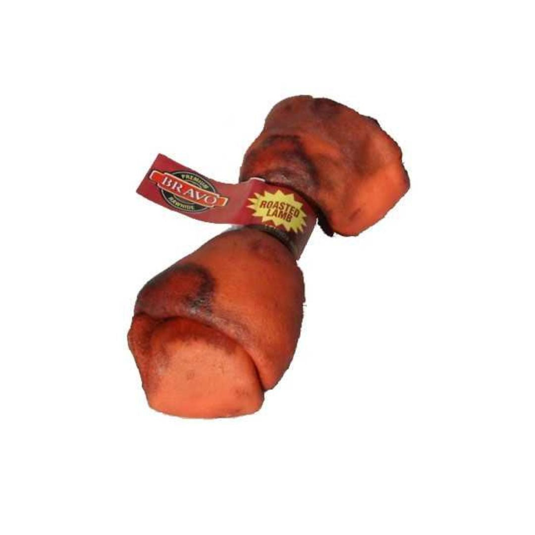 Suņu gardumi Grauzdētas jēra ādas kauls 110g, 16cm 1gab