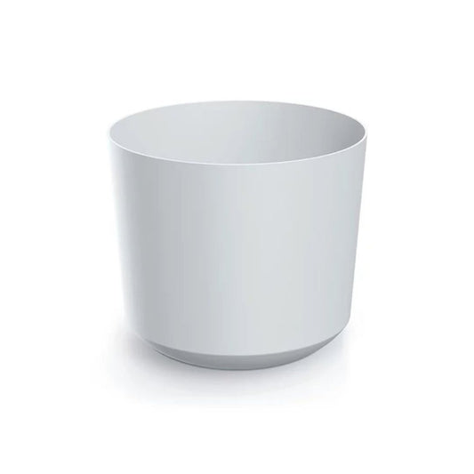 Puķu pods 13cm plastmasas balts Tubo
