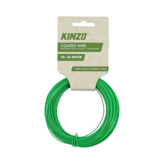 Stieple metāla plastmasas apvalkā 50m