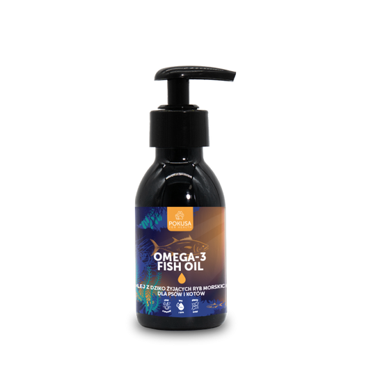 Zivju eļļa Omega-3 suņiem un kaķiem 100ml