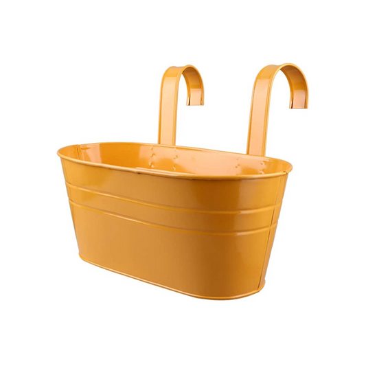 Balkona kaste metāla 39cm oranža