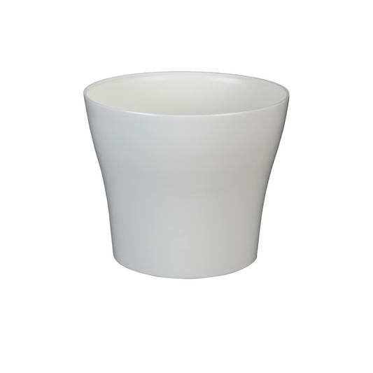 Puķu pods 17cm plastmasas balts Tulipan