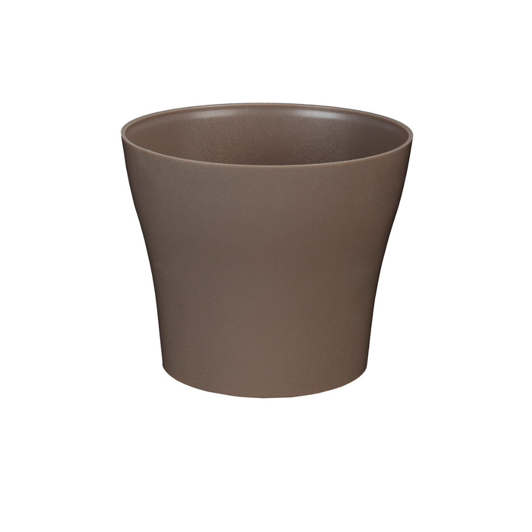 Puķu pods 17cm plastmasas pelēks Tulipan