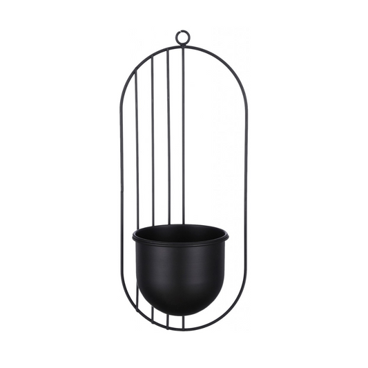 Puķu pods metāla melnā krāsā 36cm
