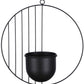 Puķu pods metāla melnā krāsā 36cm